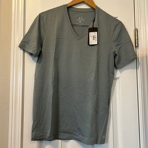 A/X Armani Exchange Slim Fit V-Neck Pima Cotton Basic Tee